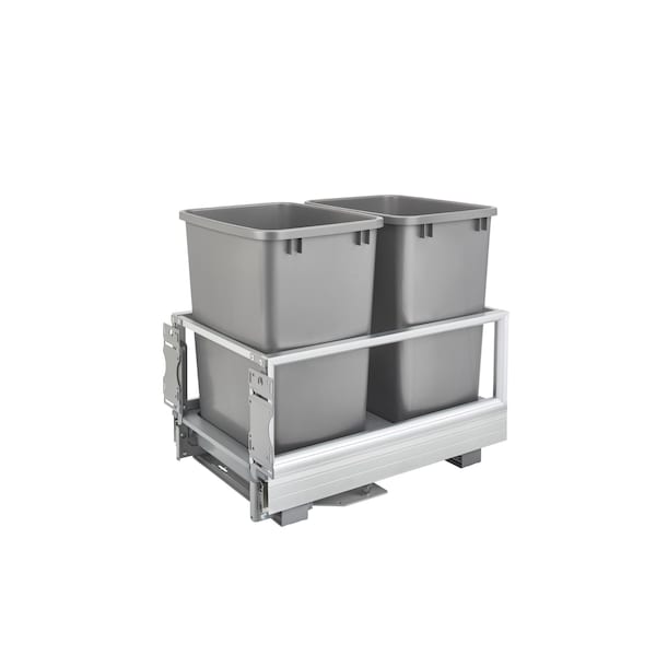 Rev-A-Shelf Aluminum, Silver, 14.29 in W, 19.5 in H, 22 in D, 22 in L, Silver 5149-18DM-217 - main